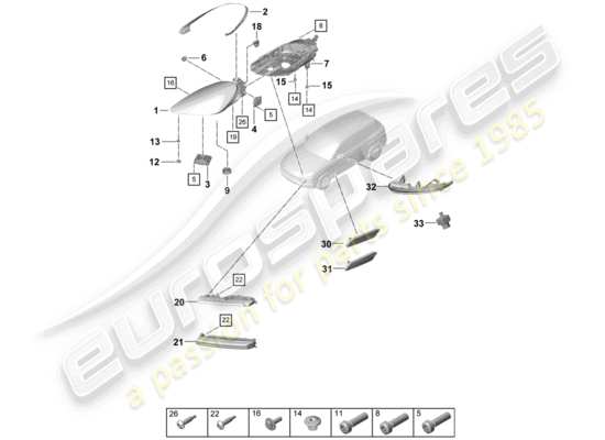 a part diagram from the Porsche Cayenne E3 parts catalogue