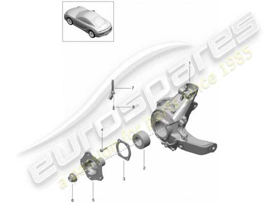 a part diagram from the Porsche Cayman 981 parts catalogue