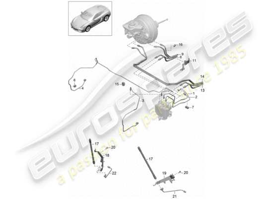 a part diagram from the Porsche Cayman 981 parts catalogue