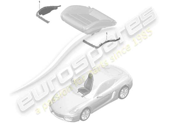 a part diagram from the Porsche Cayman 981 parts catalogue