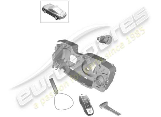 a part diagram from the Porsche Cayman 981 parts catalogue