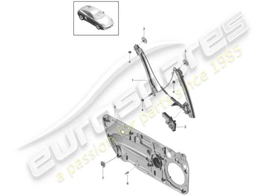 a part diagram from the Porsche Cayman 981 parts catalogue