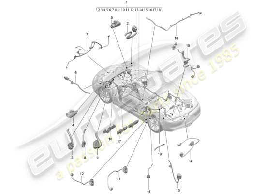 a part diagram from the Porsche Cayman 981 parts catalogue