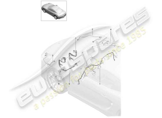 a part diagram from the Porsche Cayman 981 parts catalogue