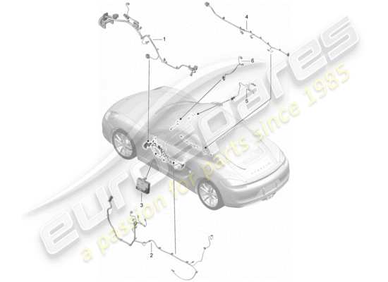 a part diagram from the Porsche Cayman 981 parts catalogue