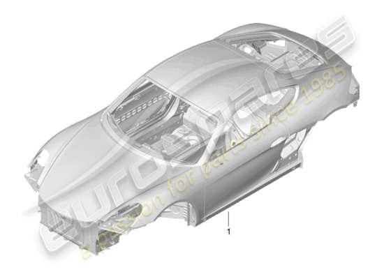 a part diagram from the Porsche Cayman 981 parts catalogue