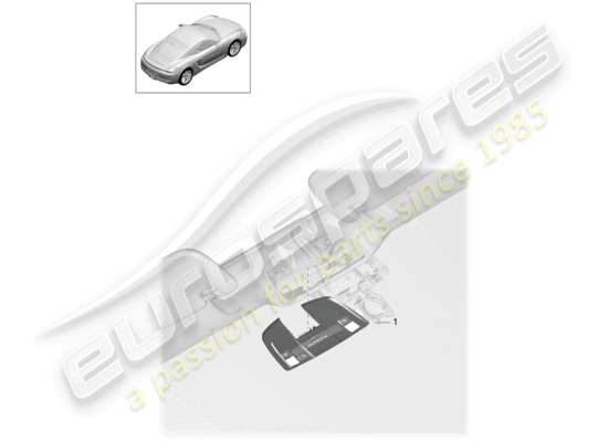 a part diagram from the Porsche Cayman 981 parts catalogue