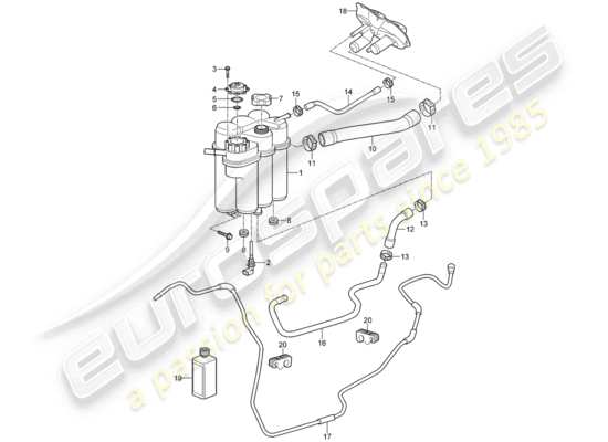 a part diagram from the Porsche Cayman 987 (2006) parts catalogue