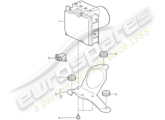 a part diagram from the Porsche Cayman 987 parts catalogue