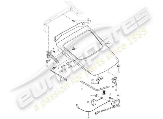 a part diagram from the Porsche Cayman 987 parts catalogue