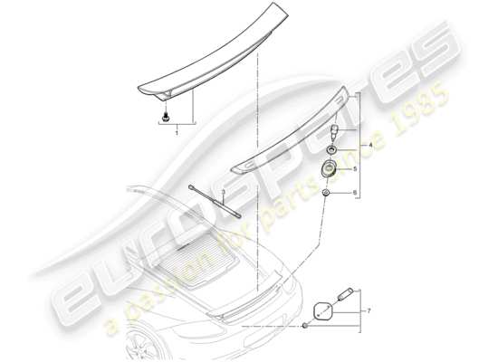 a part diagram from the Porsche Cayman 987 (2006) parts catalogue