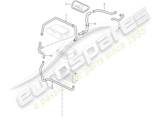 a part diagram from the Porsche Cayman 987 parts catalogue