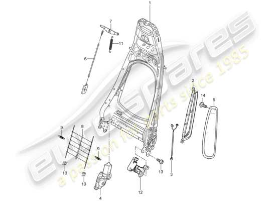 a part diagram from the Porsche Cayman 987 (2006) parts catalogue