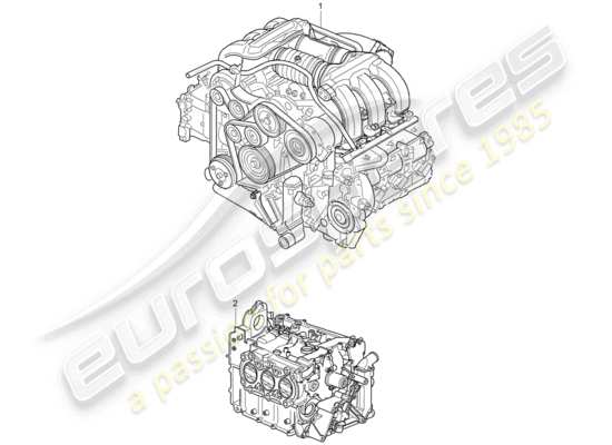 a part diagram from the Porsche Cayman 987 parts catalogue