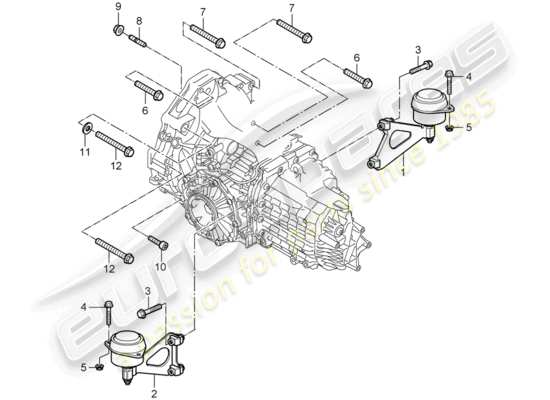 a part diagram from the Porsche Cayman 987 (2007) parts catalogue