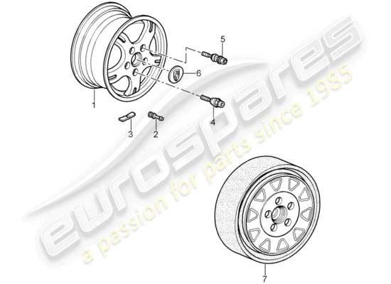 a part diagram from the Porsche Cayman 987 parts catalogue