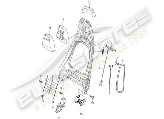 a part diagram from the Porsche Cayman 987 parts catalogue