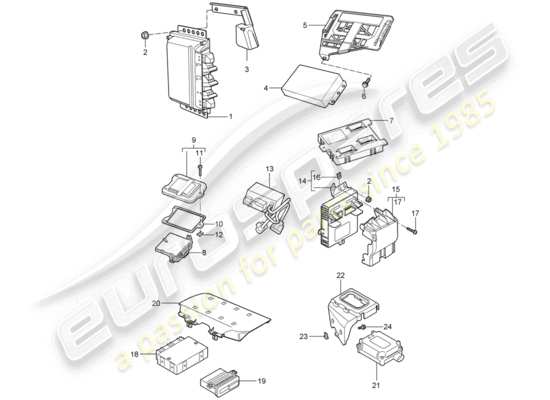 a part diagram from the Porsche Cayman 987 parts catalogue