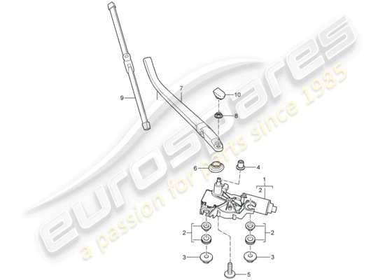 a part diagram from the Porsche Cayman 987 (2007) parts catalogue