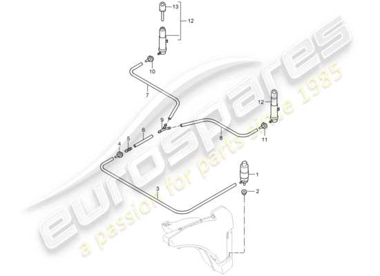 a part diagram from the Porsche Cayman 987 parts catalogue