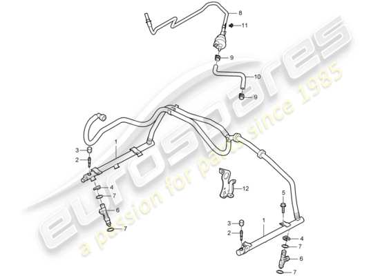 a part diagram from the Porsche Cayman 987 parts catalogue