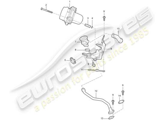 a part diagram from the Porsche Cayman 987 (2008) parts catalogue