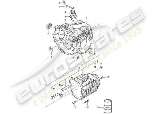 a part diagram from the Porsche Cayman 987 (2008) parts catalogue