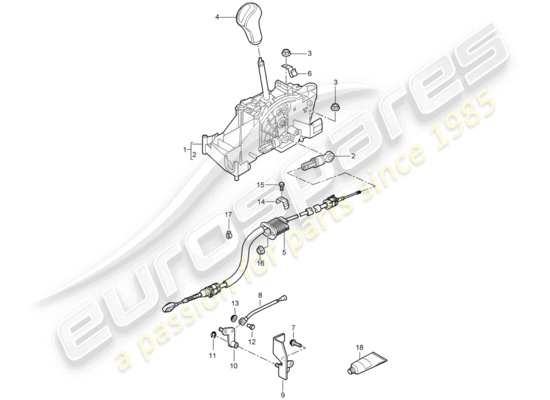 a part diagram from the Porsche Cayman 987 parts catalogue