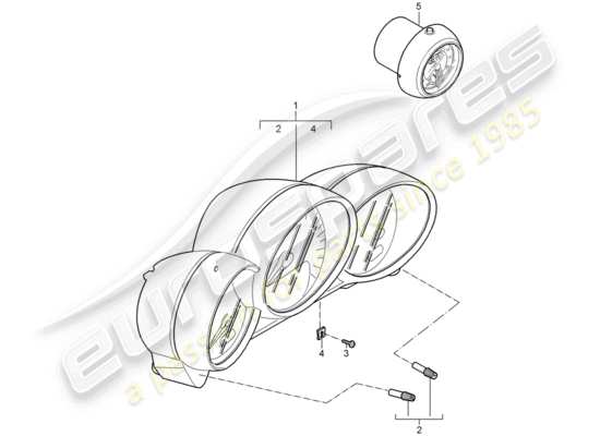 a part diagram from the Porsche Cayman 987 parts catalogue