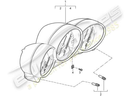 a part diagram from the Porsche Cayman 987 parts catalogue