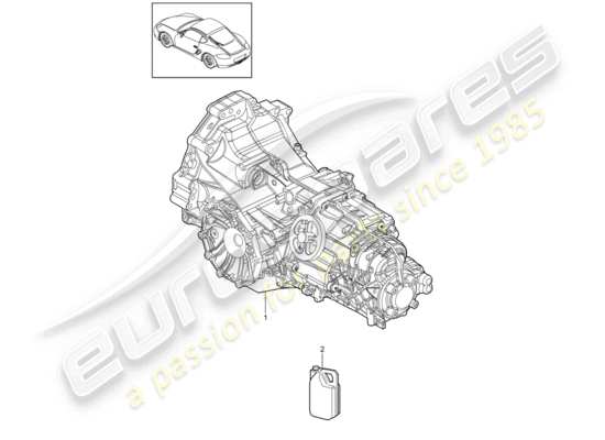 a part diagram from the Porsche Cayman 987 (2009) parts catalogue
