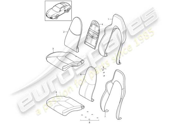 a part diagram from the Porsche Cayman 987 parts catalogue