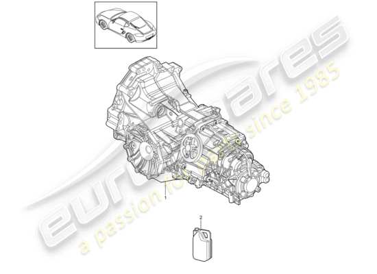 a part diagram from the Porsche Cayman 987 parts catalogue