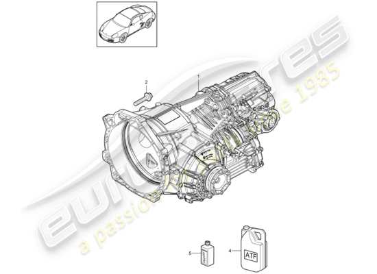 a part diagram from the Porsche Cayman 987 (2010) parts catalogue