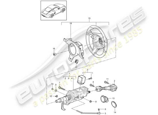 a part diagram from the Porsche Cayman 987 parts catalogue