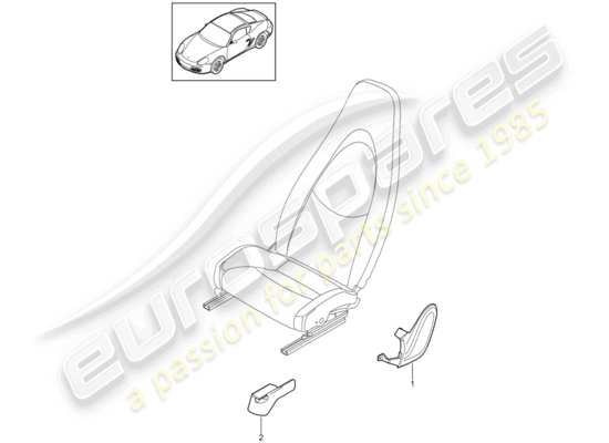 a part diagram from the Porsche Cayman 987 parts catalogue