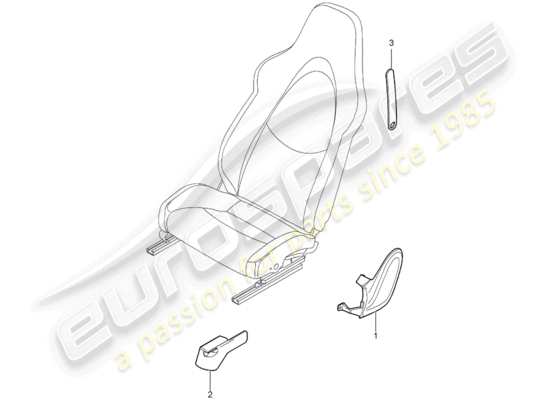 a part diagram from the Porsche Cayman 987 parts catalogue