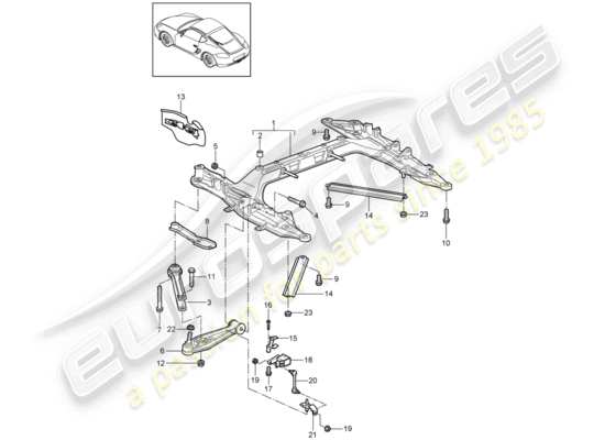 a part diagram from the Porsche Cayman 987 parts catalogue