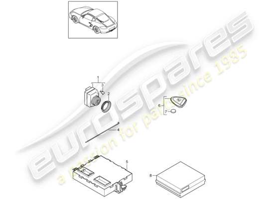 a part diagram from the Porsche Cayman 987 parts catalogue