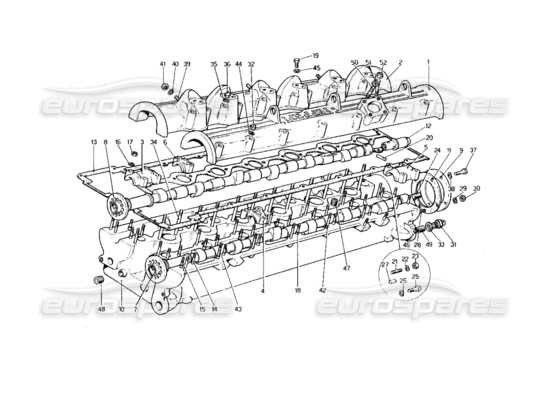 a part diagram from the Ferrari 400 GT (Mechanical) parts catalogue