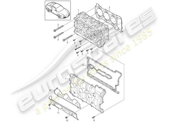 a part diagram from the Porsche Cayman 987 parts catalogue