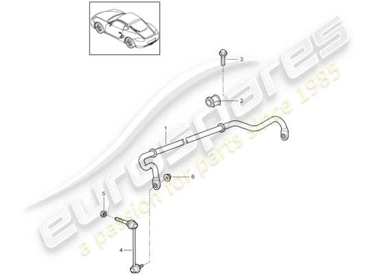 a part diagram from the Porsche Cayman 987 (2012) parts catalogue