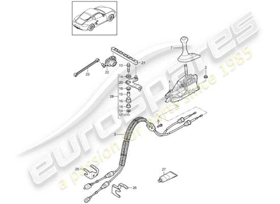 a part diagram from the Porsche Cayman 987 parts catalogue