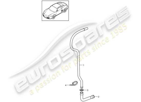 a part diagram from the Porsche Cayman 987 (2012) parts catalogue