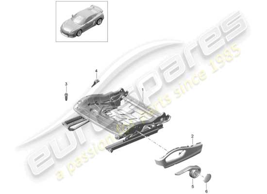 a part diagram from the Porsche Cayman GT4 parts catalogue