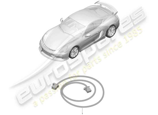 a part diagram from the Porsche Cayman GT4 parts catalogue