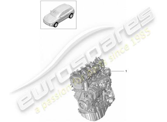 a part diagram from the Porsche Macan parts catalogue