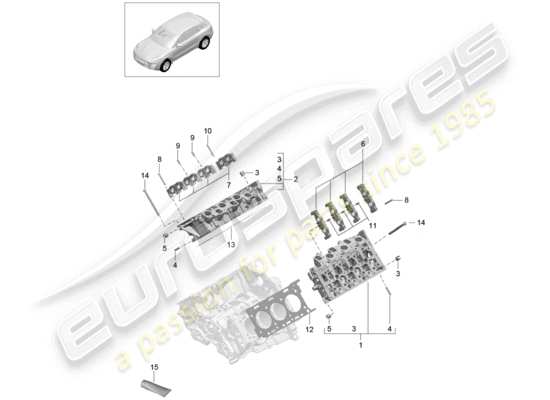 a part diagram from the Porsche Macan parts catalogue