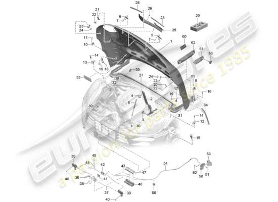 a part diagram from the Porsche Macan parts catalogue