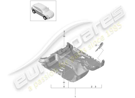 a part diagram from the Porsche Macan (2014) parts catalogue